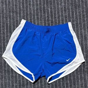 Nike Women's Athletic Shorts in Blue and White